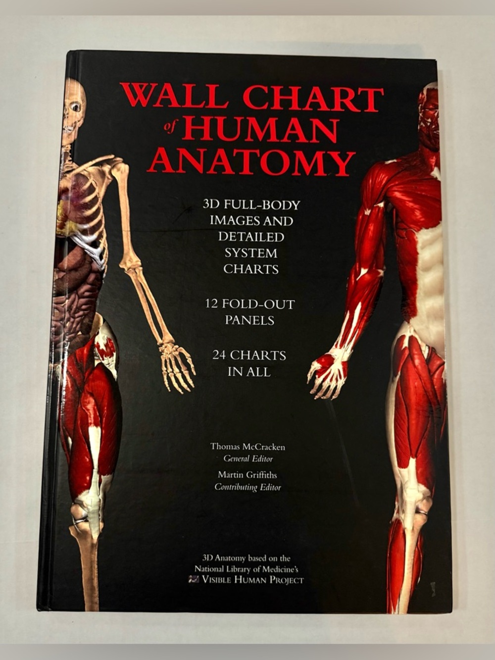 Wall‎ Chart of Human Anatomy Hardcover Book Thomas McCracken